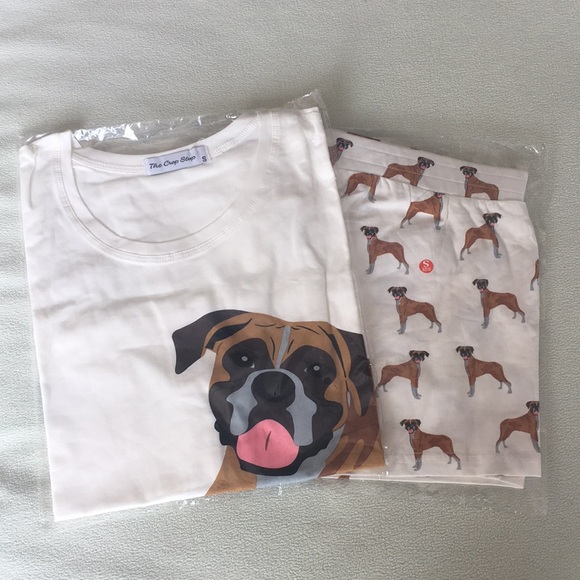 boxer dog pajama pants